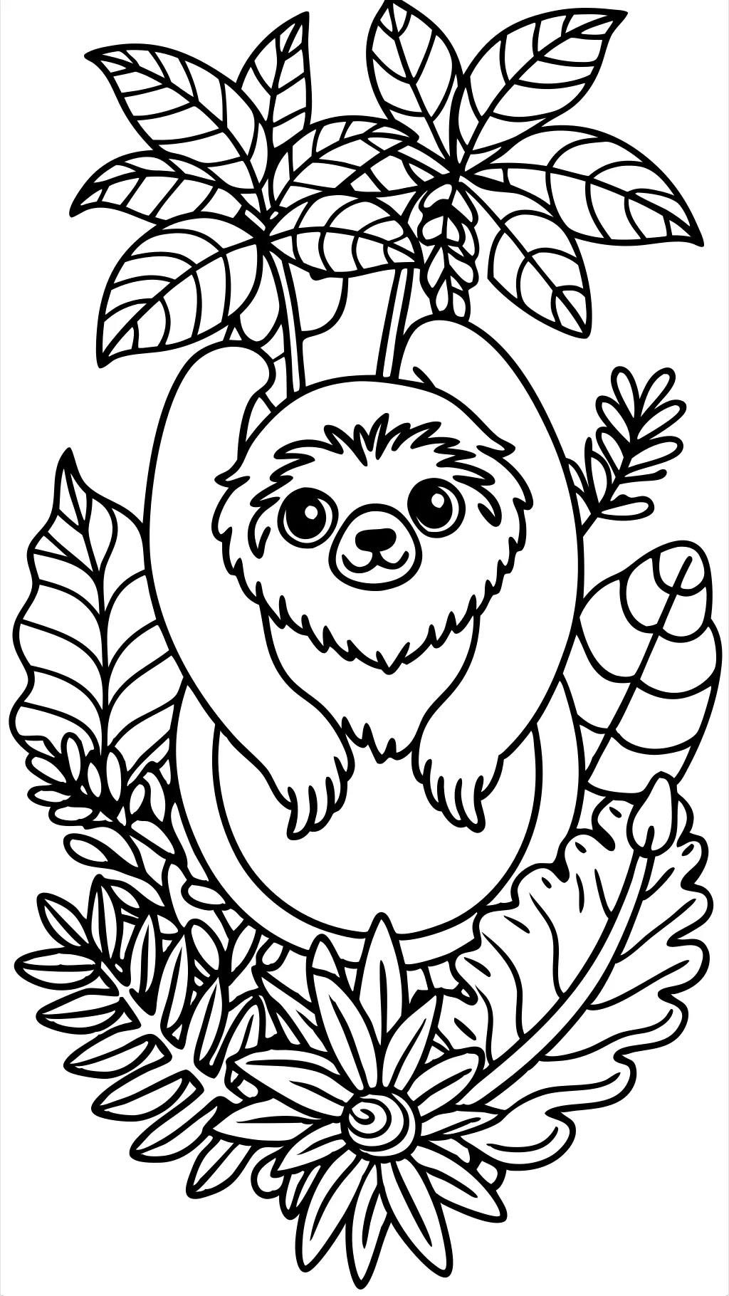 coloring pages sloth